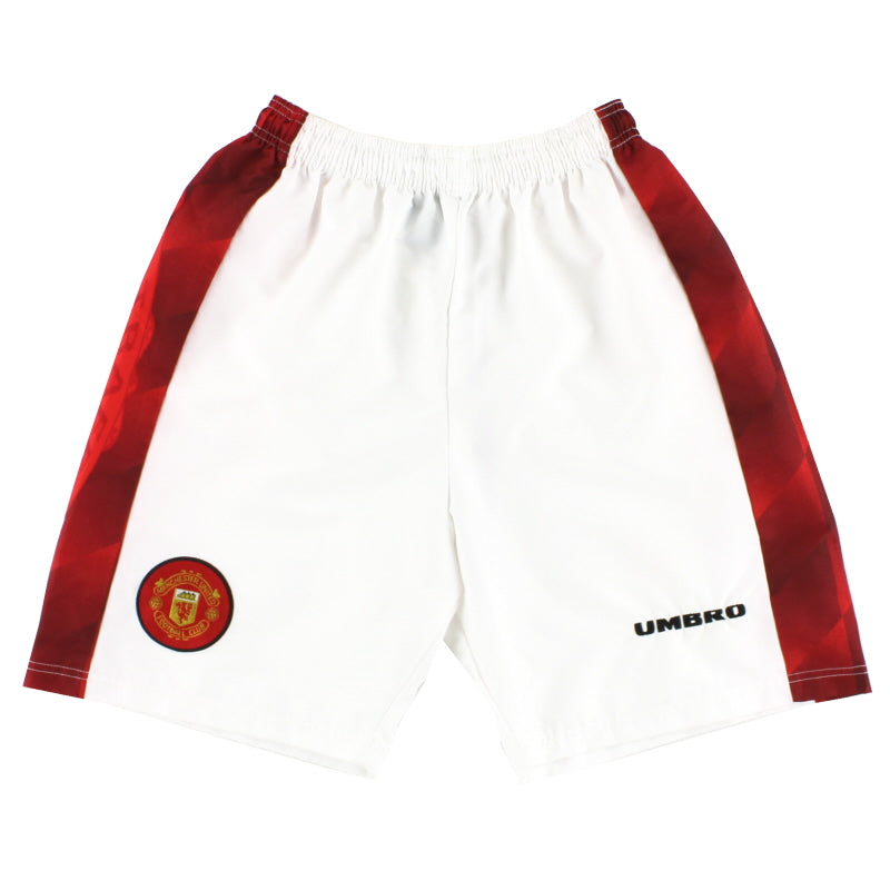 1996-98 Manchester United Umbro Home Shorts S Football Shorts