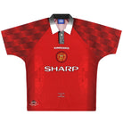 1996-98 Manchester United Umbro Home Shirt *As New* L Football Shirt