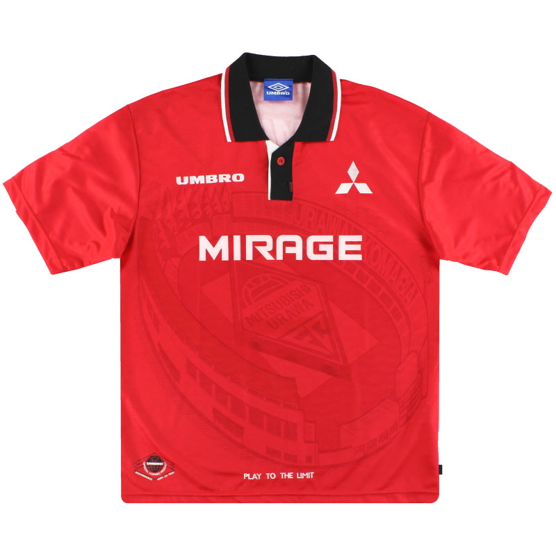 1996-98 Urawa Red Diamonds Umbro Home Shirt S Football Shirt