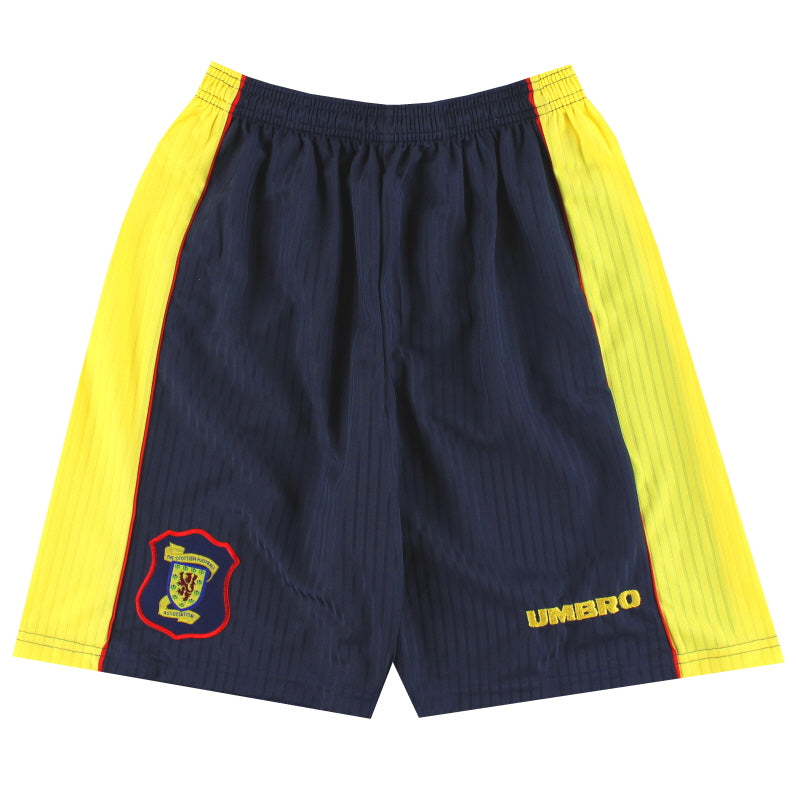 1996-99 Scotland Umbro Away Shorts *Mint* M Football Shorts