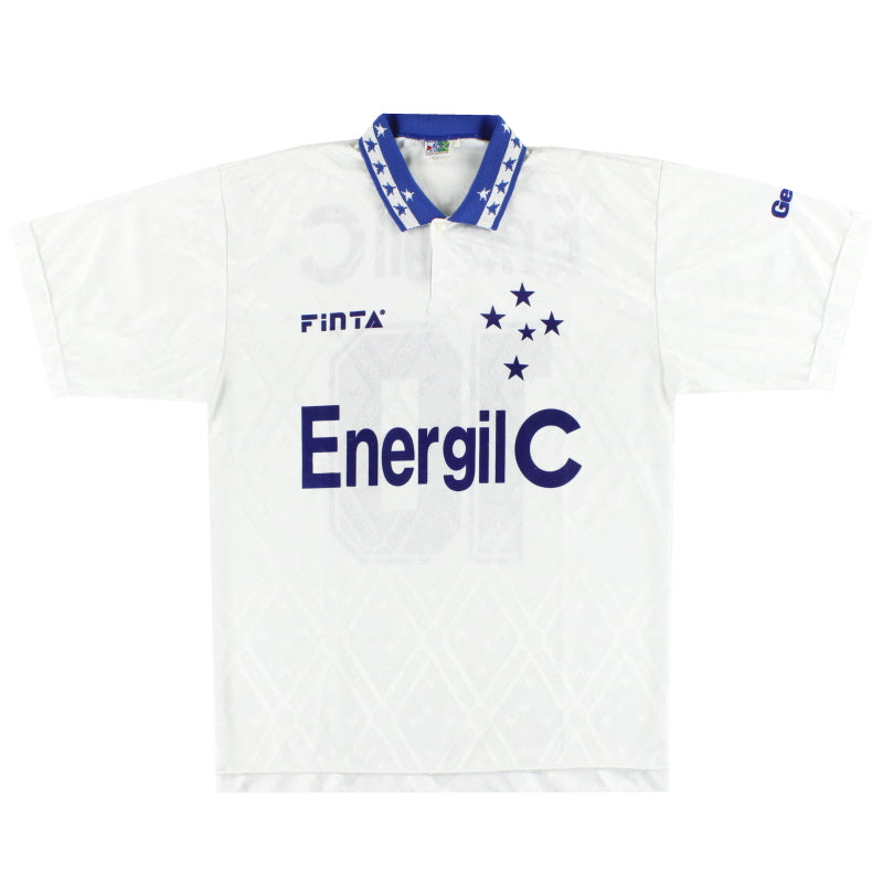 1996 Cruzeiro Finta Away Shirt #10 L Football Shirt