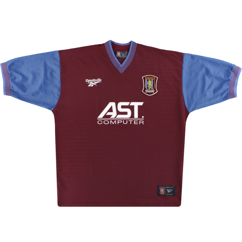 1997-98 Aston Villa Reebok Home Shirt L Football Shirt