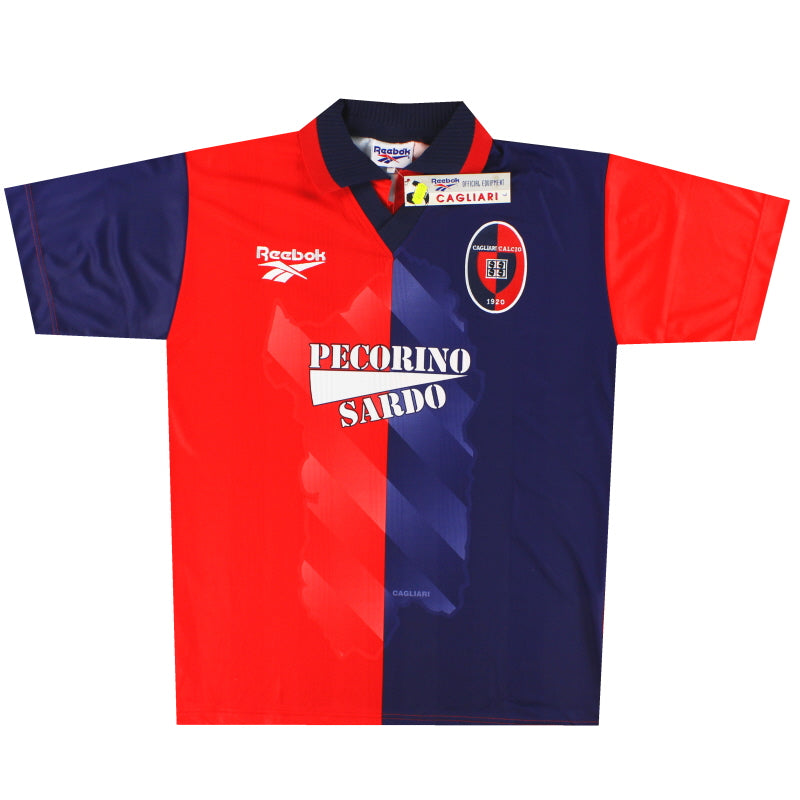 1997-98 Cagliari Reebok Home Shirt *w/tags* L Football Shirt