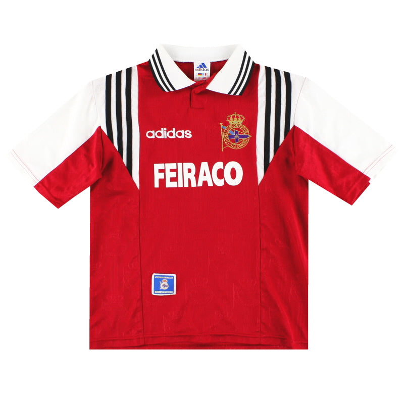 1997-98 Deportivo adidas Away Shirt L.Boys Football Shirt