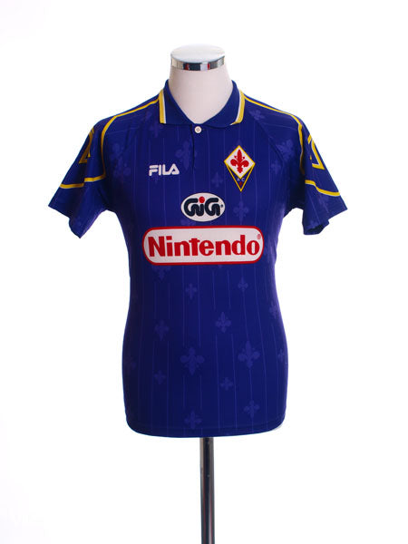 1997-98 Fiorentina Away Shirt L.Boys Football Shirt