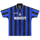 1997-98 Inter Milan Umbro Home Shirt L Football Shirt