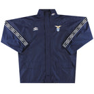 1997-98 Lazio Umbro Lightweight Hooded Rain Jacket L Jacket