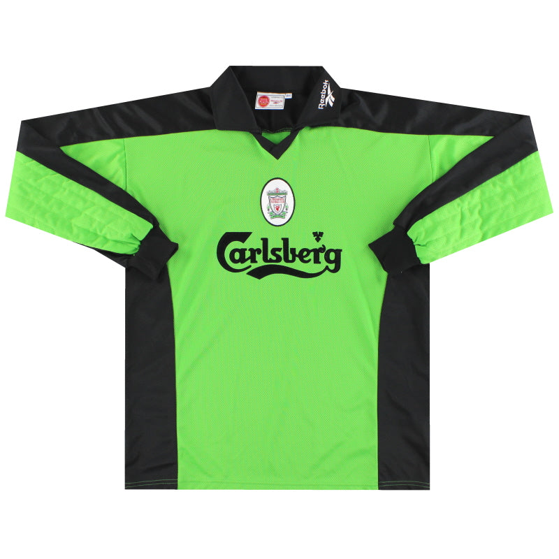 1997-98 Liverpool Reebok Goalkeeper Shirt *Mint* M Football Shirt