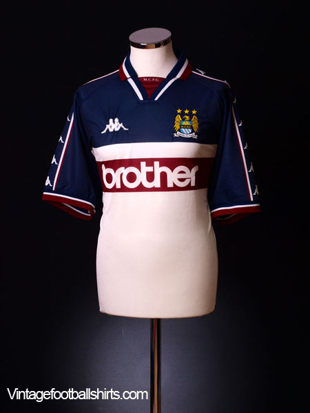 Manchester deals City Retro Away kit 1997-1999