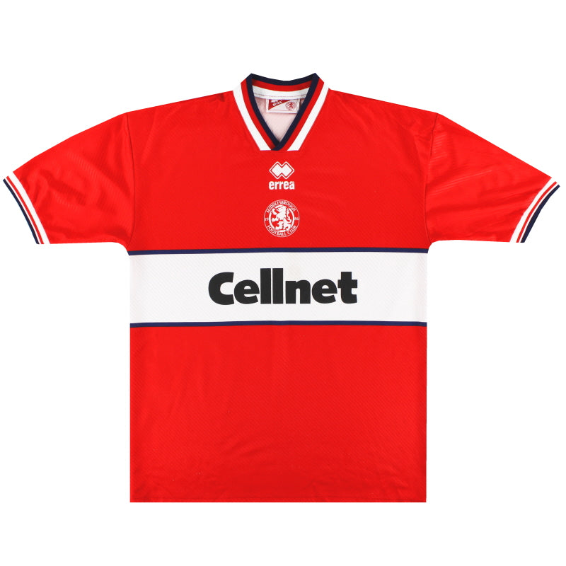 1997-98 Middlesbrough Errea Home Shirt XL Football Shirt