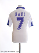 1997-98 Real Madrid Home Shirt Raul #7 *BNWT* XS Football Shirt