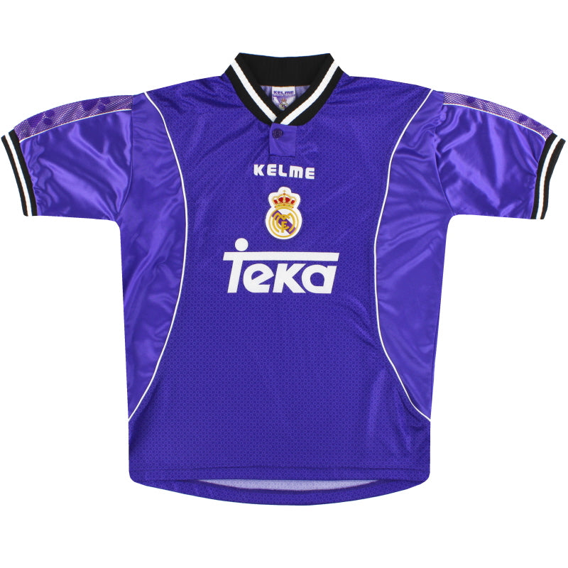 1997-98 Real Madrid Kelme Away Shirt M Football Shirt