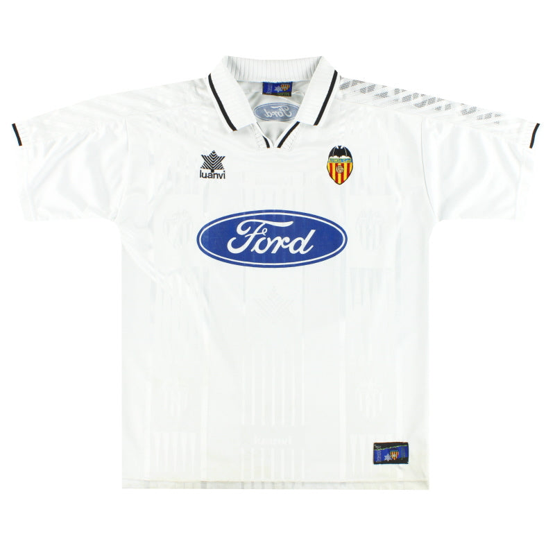 1997-98 Valencia Luanvi Home Shirt XL Football Shirt