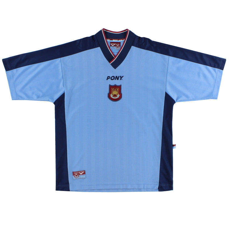 1997-98 West Ham Away Shirt L Football Shirt