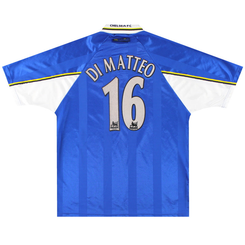 1997-99 Chelsea Umbro Home Shirt Di Matteo #16 XL Football Shirt