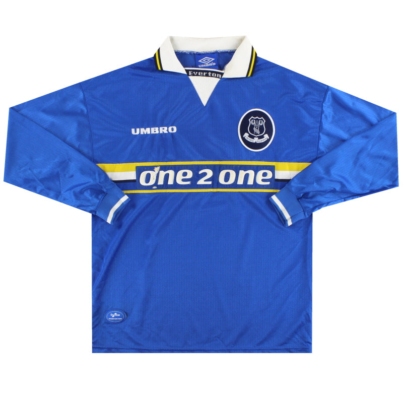 1997-99 Everton Umbro Home Shirt L/S XXL Football Shirt