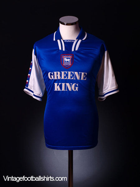 1997-99 Ipswich Home Shirt L Football Shirt