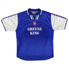 1997-99 Ipswich Punch Home Shirt XL Football Shirt