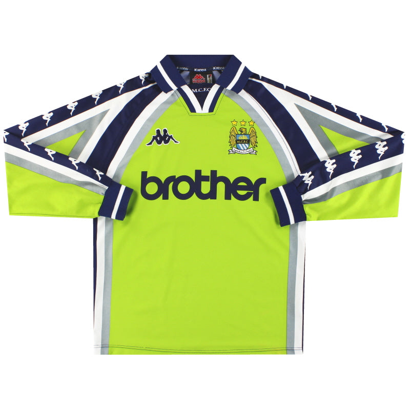 1997-99 Manchester City Kappa Goalkeeper Shirt S Football Shirt