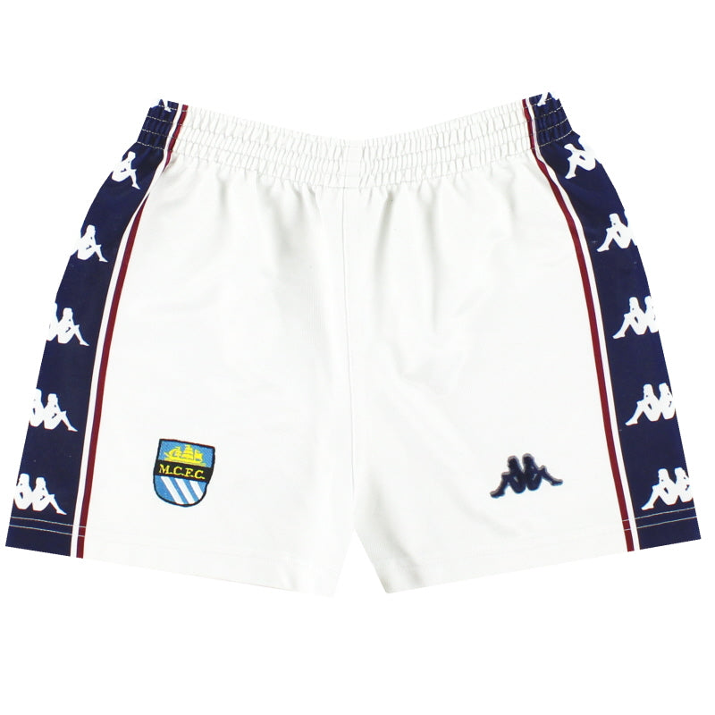 1997-99 Manchester City Kappa Away Shorts XL.Boys Football Shorts