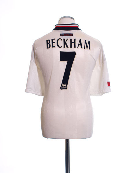 1997-99 Manchester United Away Shirt Beckham #7 XL Football Shirt