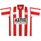 1997-99 Olympiakos Puma Home Shirt De Souza #8 L Football Shirt