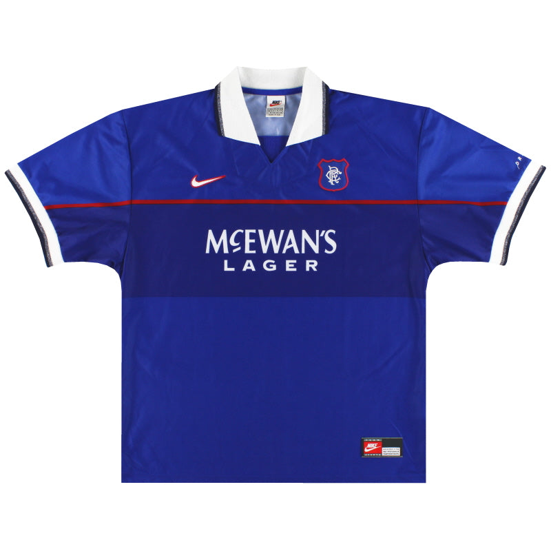 1997-99 Rangers Nike Home Shirt *As New* XL Football Shirt