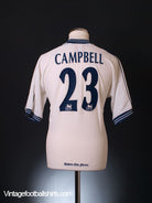 1997-99 Tottenham Home Shirt Campbell #23 M Football Shirt