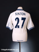 1997-99 Tottenham Home Shirt Sinton #27 L Football Shirt