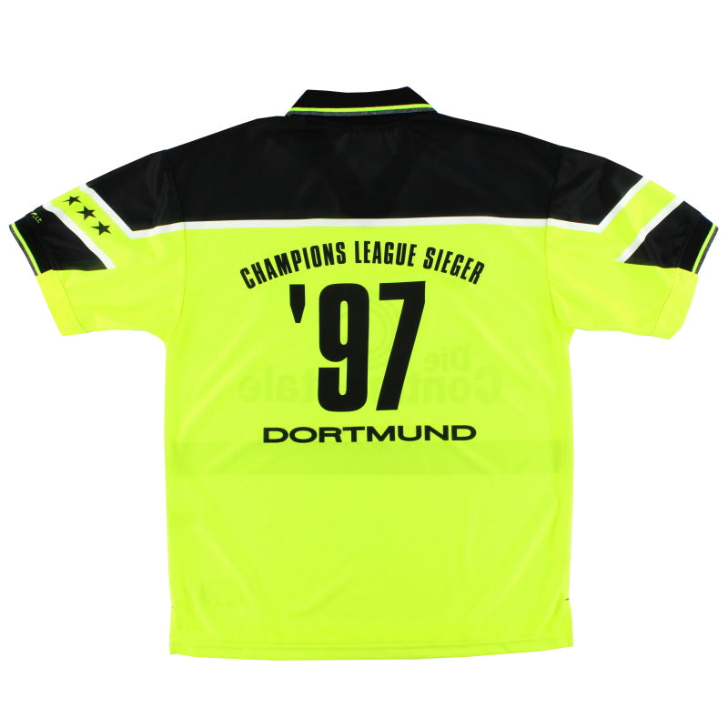 1997 Borussia Dortmund 'Champions League Sieger' Home Shirt XL Football Shirt