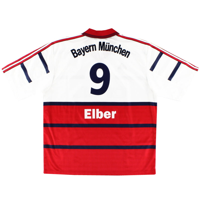 1998-00 Bayern Munich Away Shirt Elber #9 XL Football Shirt