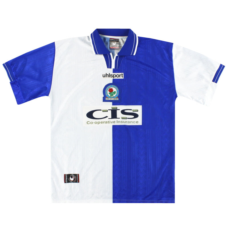 1998-00 Blackburn uhlsport Home Shirt XL Football Shirt