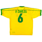 1998-00 Brazil Home Shirt R.Carlos #6 XL Football Shirt