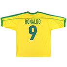 1998-00 Brazil Home Shirt Ronaldo #9 XL Football Shirt