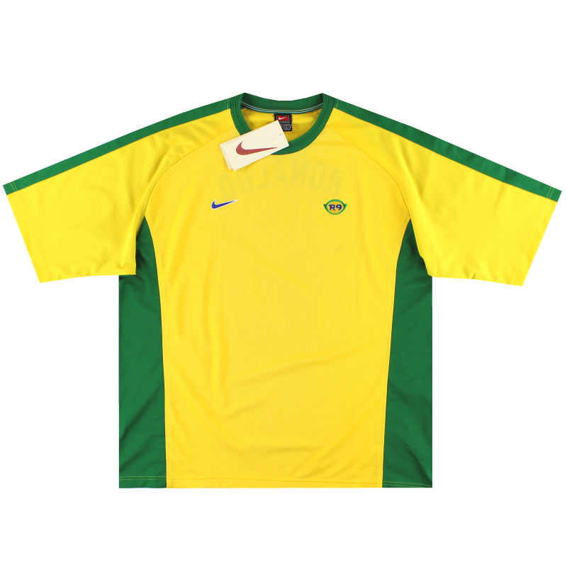 1998-00 Brazil Nike Ronaldo 'R9' Tee *w/tags* XXL T-Shirt