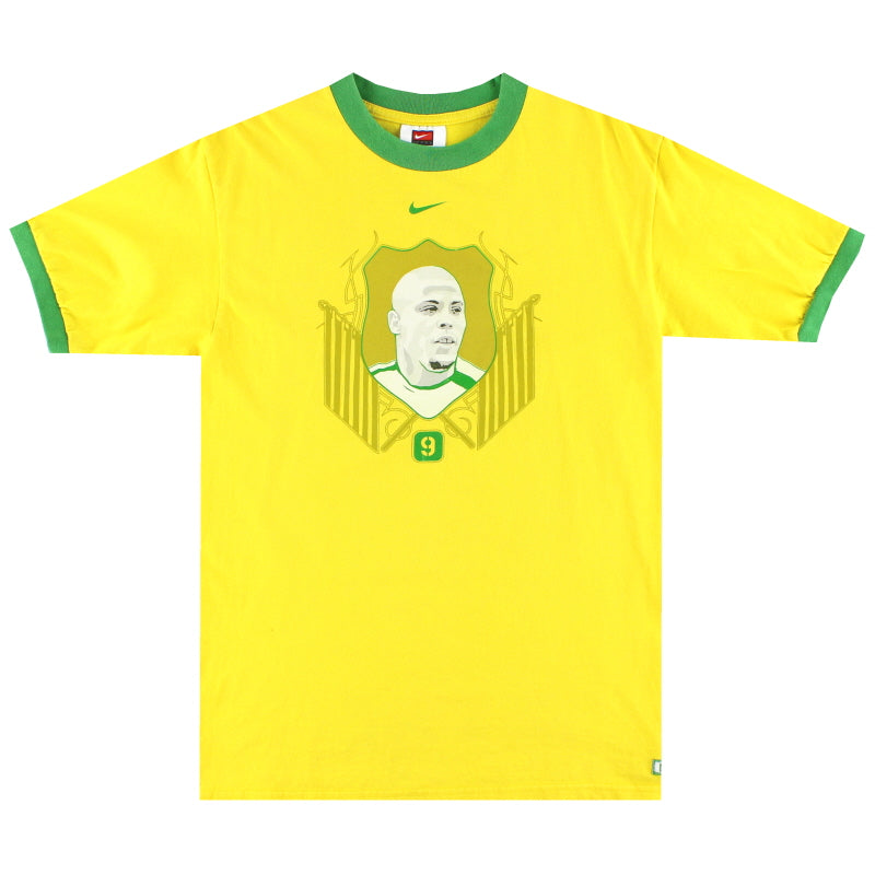 1998-00 Brazil Nike Ronaldo Graphic Tee S T-Shirt