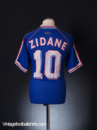 1998-00 France Home Shirt Zidane #10 S Football Shirt