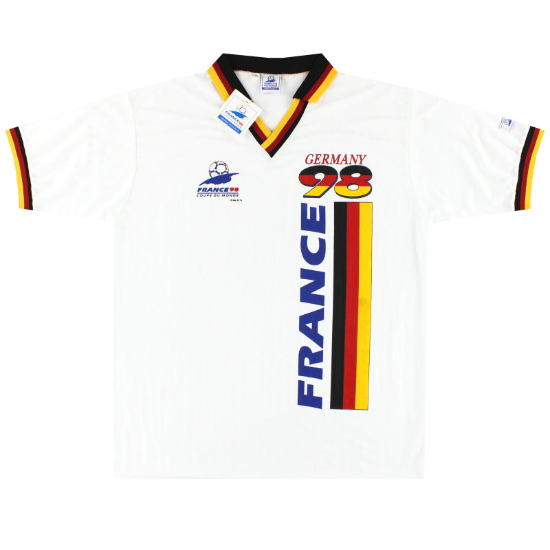 1998-00 Germany 'France 98' Graphic Fan Shirt *w/tags* L/XL Football Shirt