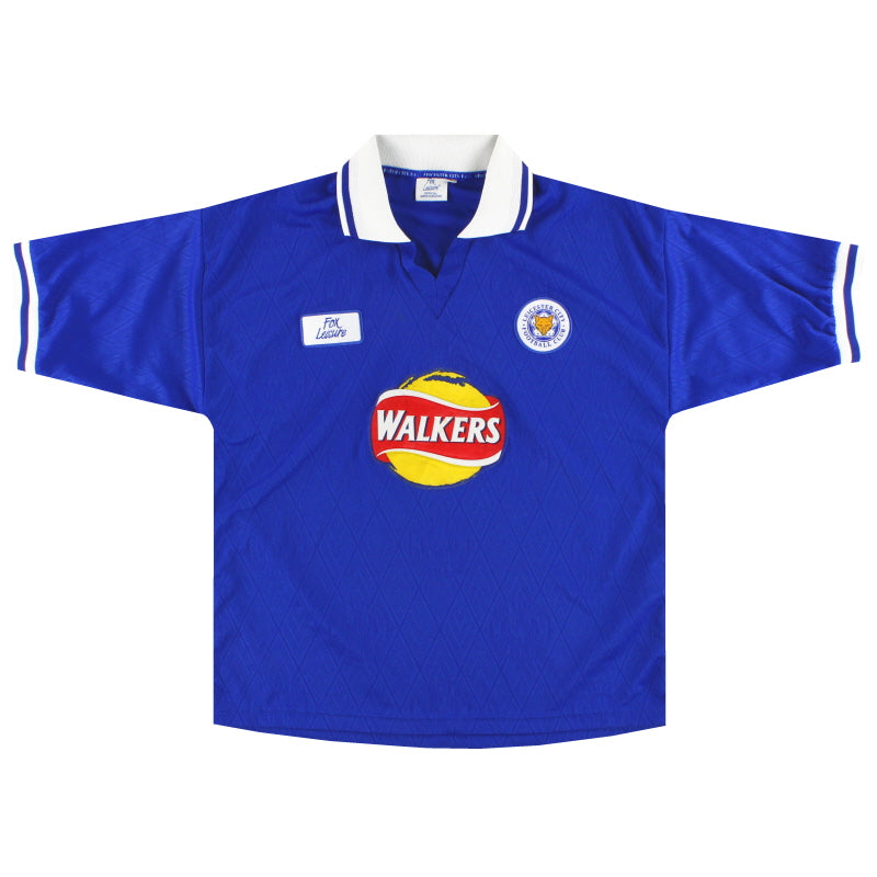 1998-00 Leicester Fox Leisure Home Shirt L Football Shirt