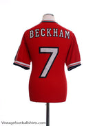 1998-00 Manchester United Home Shirt Beckham #7 L Football Shirt