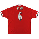 1998-00 Manchester United Umbro Home Shirt Stam #6 XXL Football Shirt