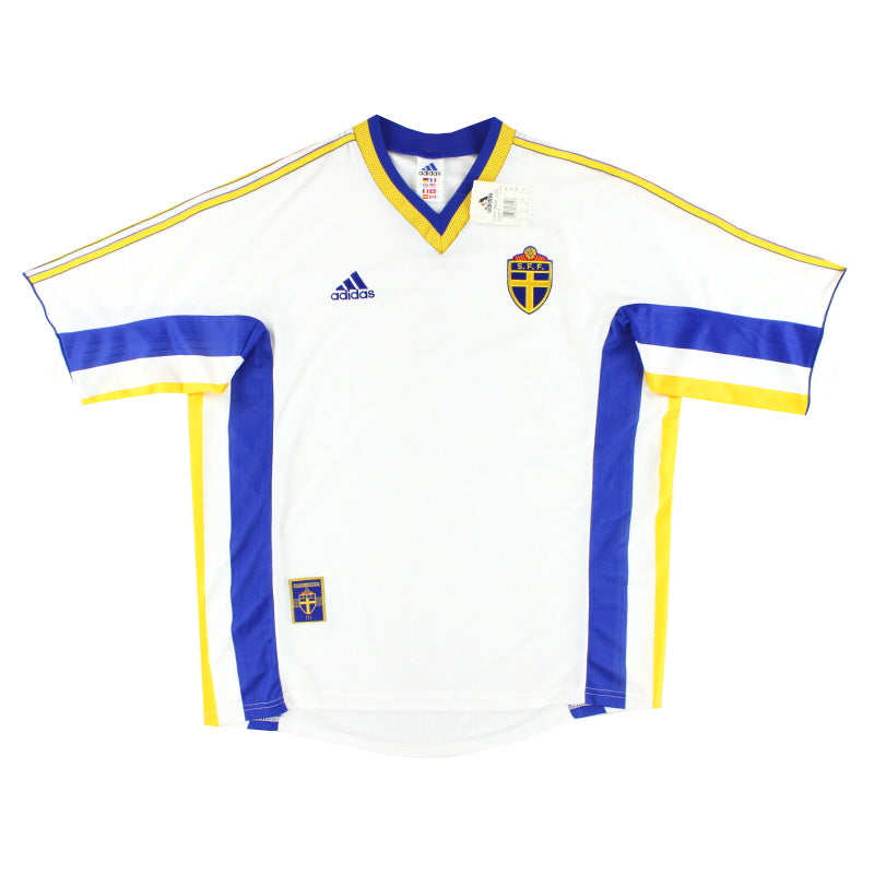 1998-00 Sweden adidas Away Shirt *w/tags* L Football Shirt