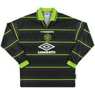 1998-99 Celtic Umbro Away Shirt L/S XL Football Shirt