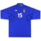 1998-99 Italy Kappa Match Issue Home Shirt #15 L/S L Football Shirt