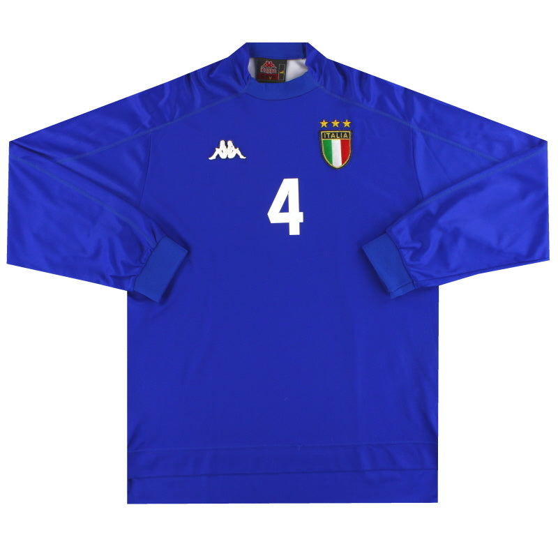 1998-99 Italy Match Issue Home Shirt #4 L/S L Football Shirt