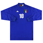 1998-99 Italy Match Issue Home Shirt #18 L/S XL Football Shirt