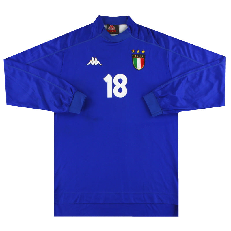 1998-99 Italy Match Issue Home Shirt #18 L/S XL Football Shirt