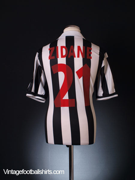 1998-99 Juventus Home Shirt Zidane #21 L Football Shirt