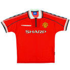 1998-00 Manchester United Umbro Home Shirt Beckham Y Football Shirt