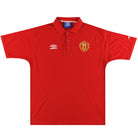 1998-99 Manchester United Umbro Polo Shirt XL Polo Shirt